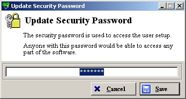 user security password